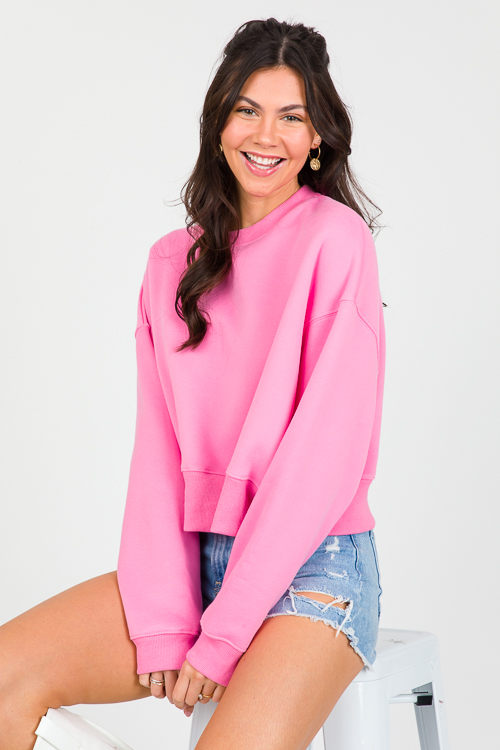 Georgia Sweatshirt, Hot Pink