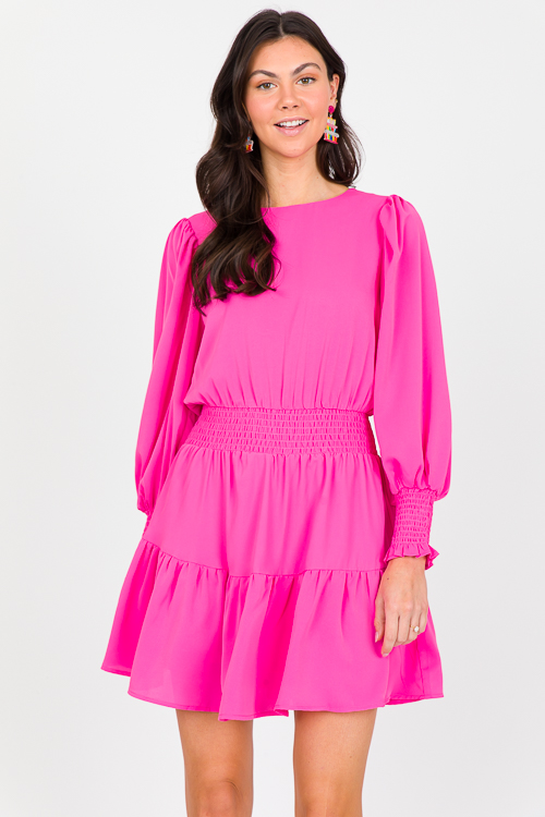 Powder Puff Dress, Pink