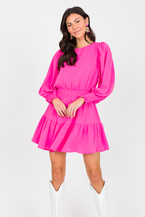 Powder Puff Dress, Pink