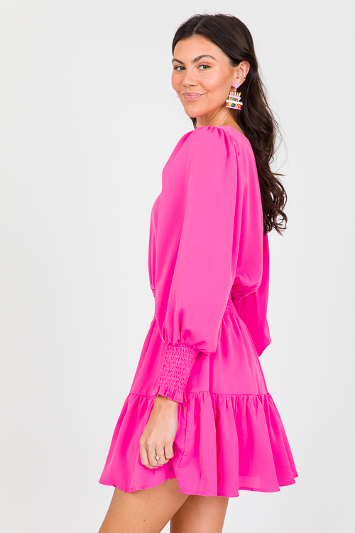 Powder Puff Dress, Pink