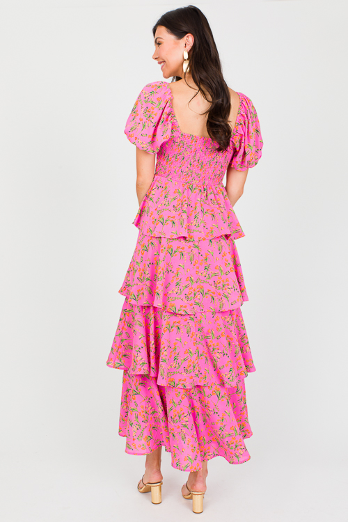 Do A Twirl Maxi, Pink Floral