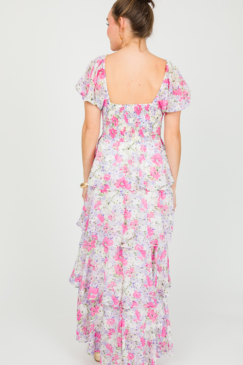 Do A Twirl Floral Maxi, Pink