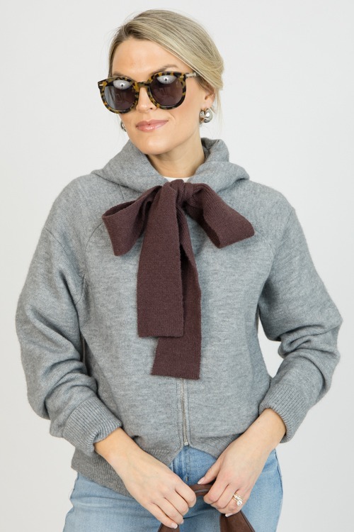 Bow Hoodie Cardigan, Gray - 0119-52.jpg