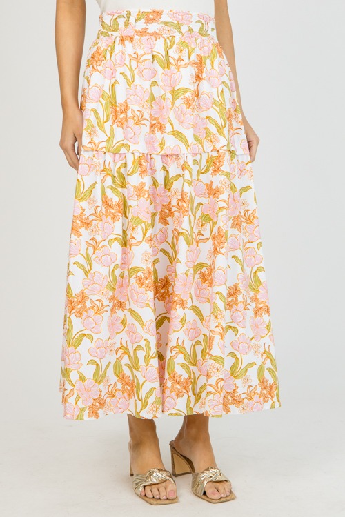 Fresh Floral Maxi Skirt, White - 0119-61.jpg