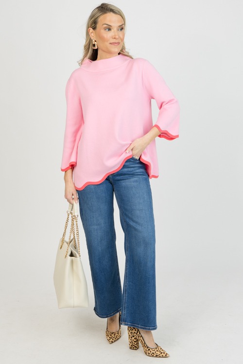 Scallop Contrast Audrey Sweater, Pink - 0120-12.jpg