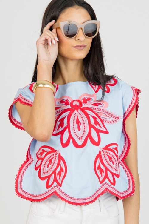 Scalloped Sides Top, Lt. Blue - 0120-15p.jpg