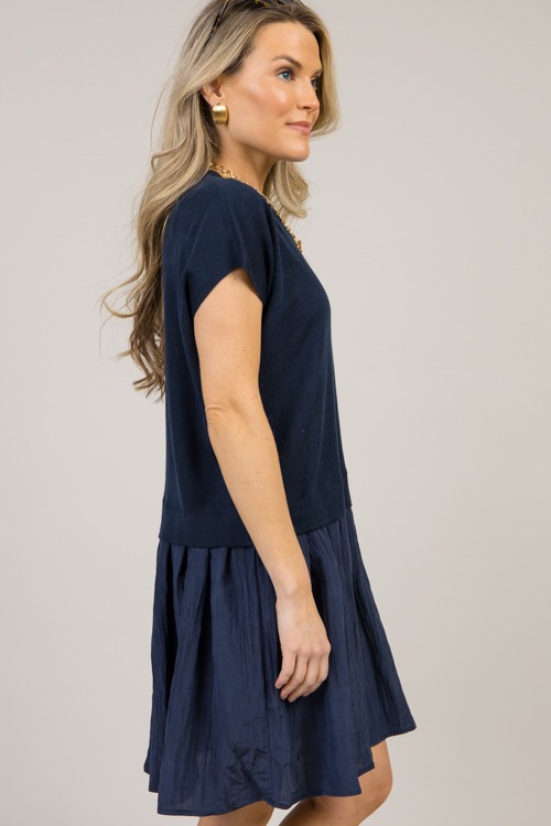 Navy Mix Media Dress - 0120-22.jpg