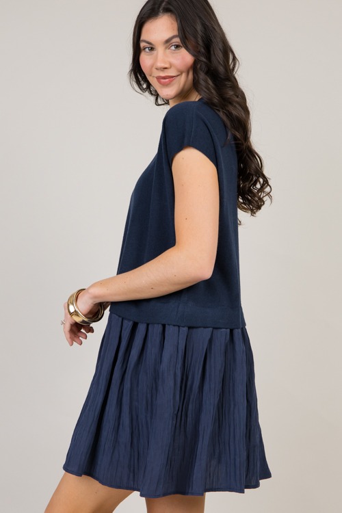 Navy Mix Media Dress - 0120-24.jpg