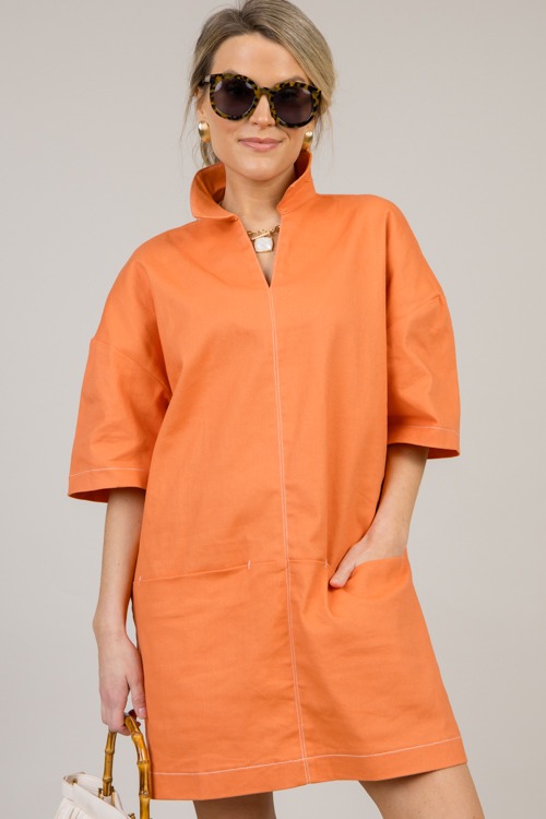 Here and Now Dress, Orange