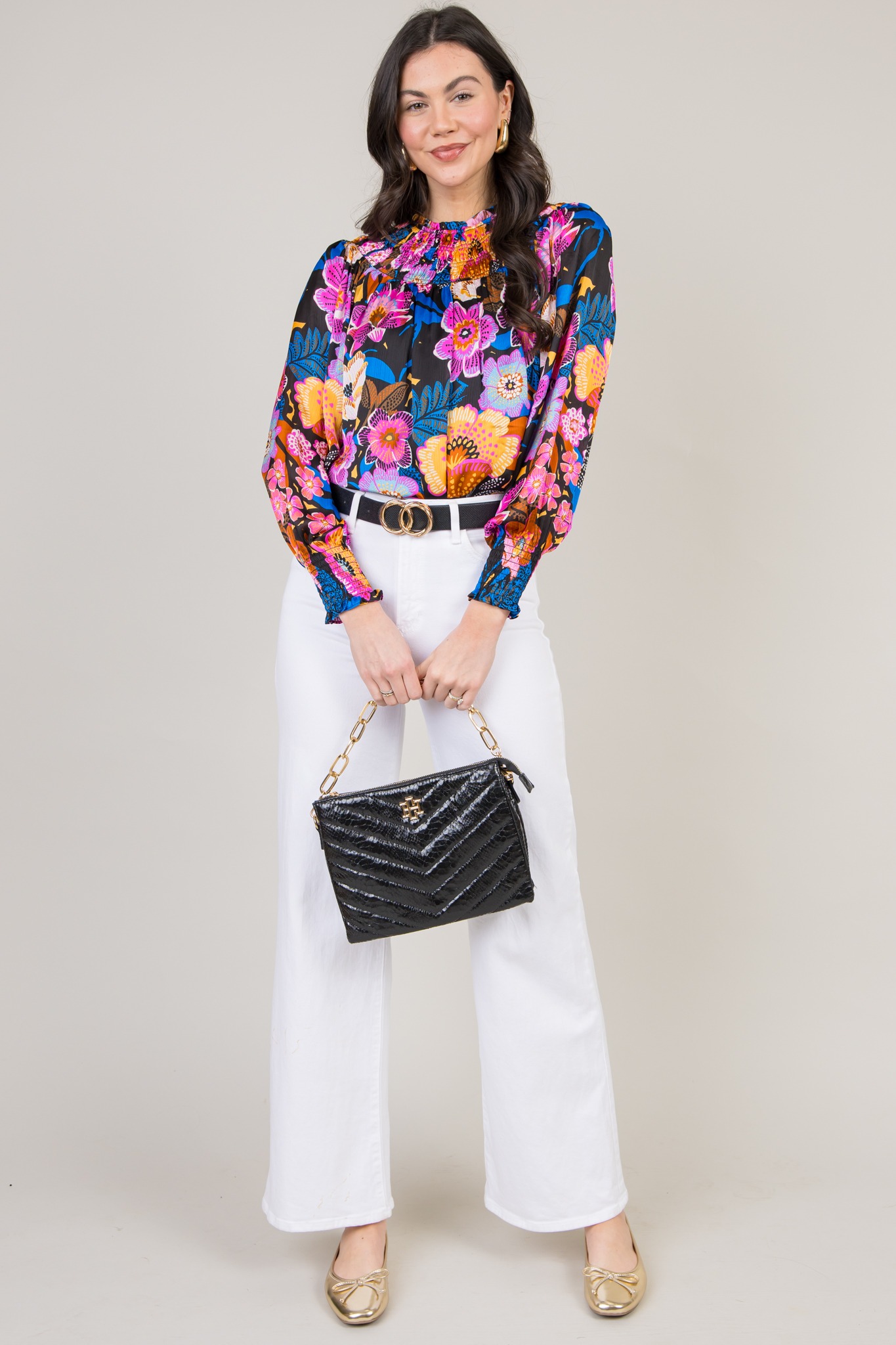 Kayla Floral Blouse, Black Coba - 0121-20h.jpg