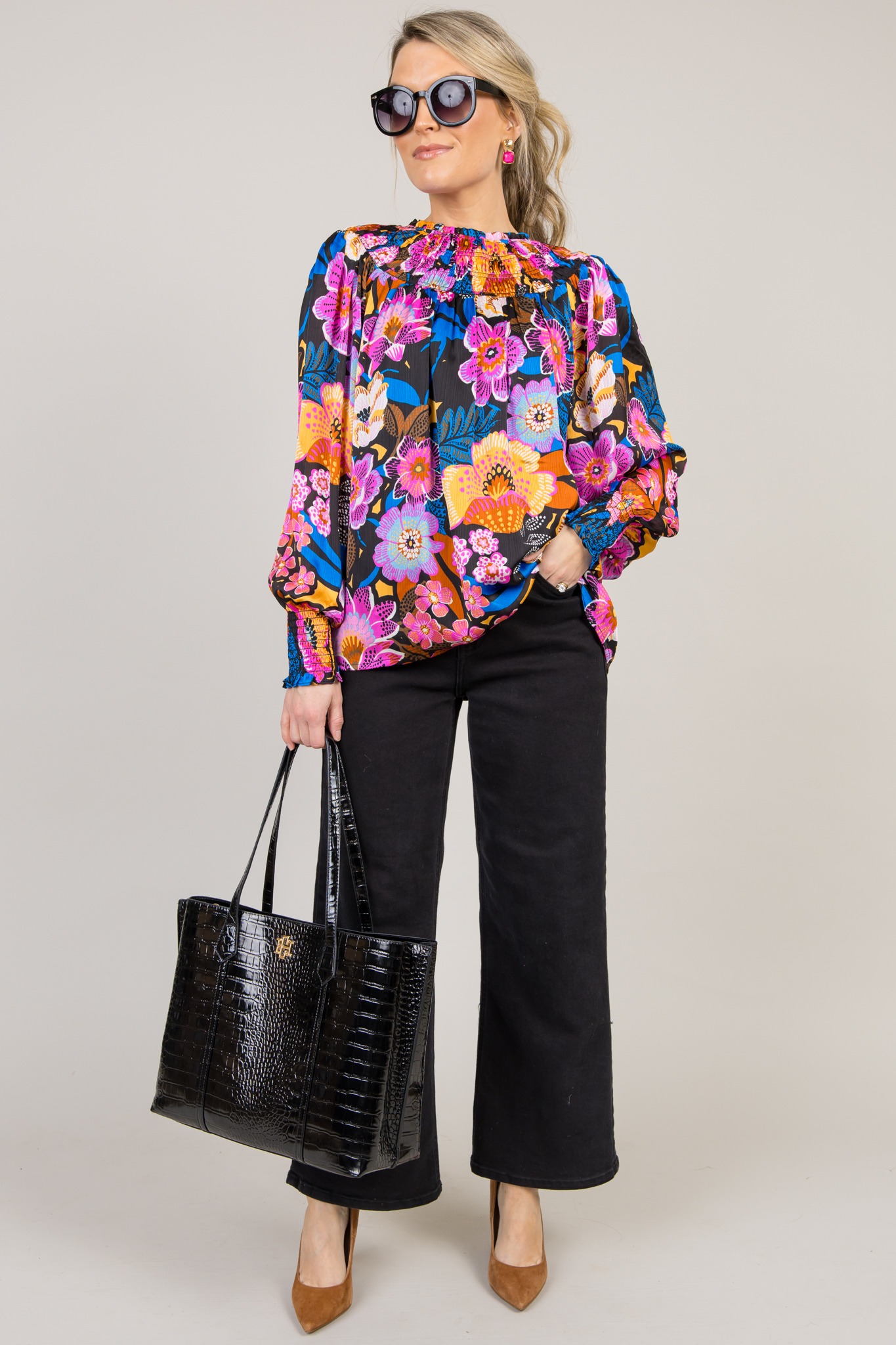 Kayla Floral Blouse, Black Coba - 0121-22.jpg