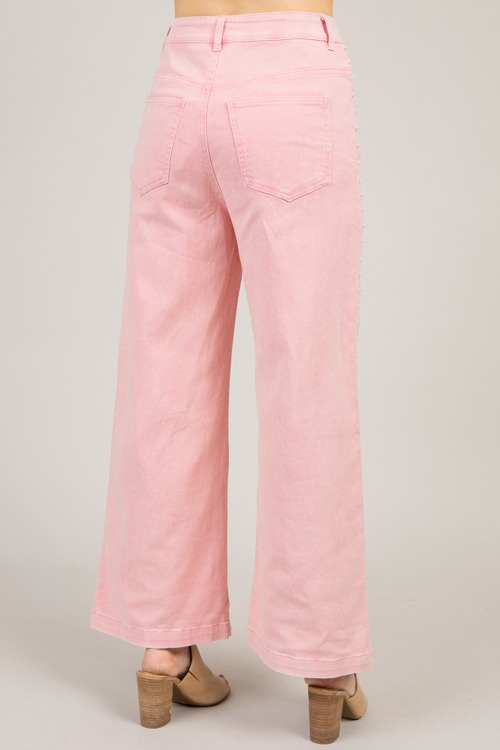 Pearl Trim Jeans, Pink - 0122-122.jpg