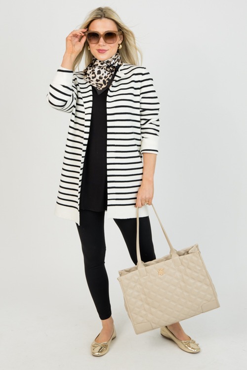 Open Stripe Cardigan, Cream/Black - 0122-71.jpg