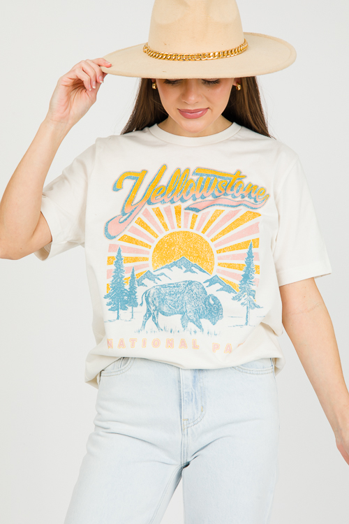 Out West Tunic Tee, Vintage White