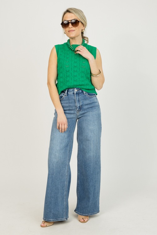 Solid Rondelle Necklace, Green - 0123-111.jpg