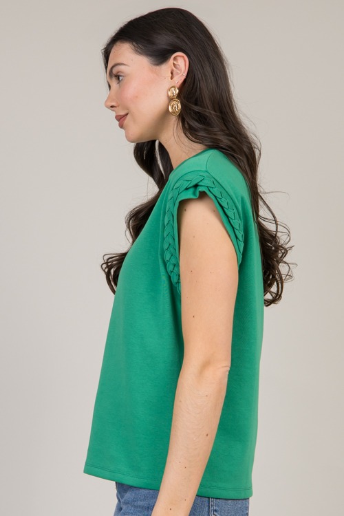 Braided Trim Tee, Green - 0123-129.jpg