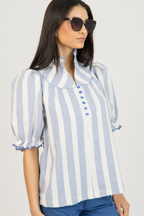 Jolie Stripe Top, Blue - 0123-13.jpg