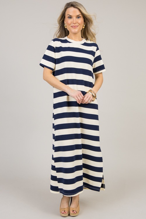 Button Detail Stripe Maxi, Dk. Navy - 0123-18.jpg