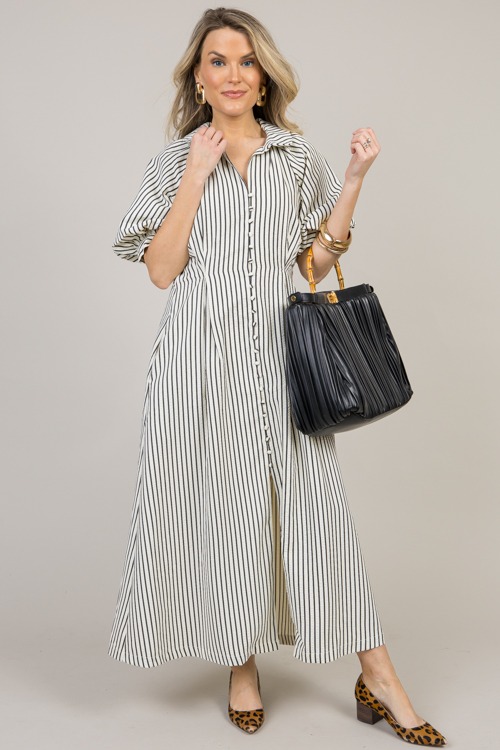 Keller Stripe Maxi, Black