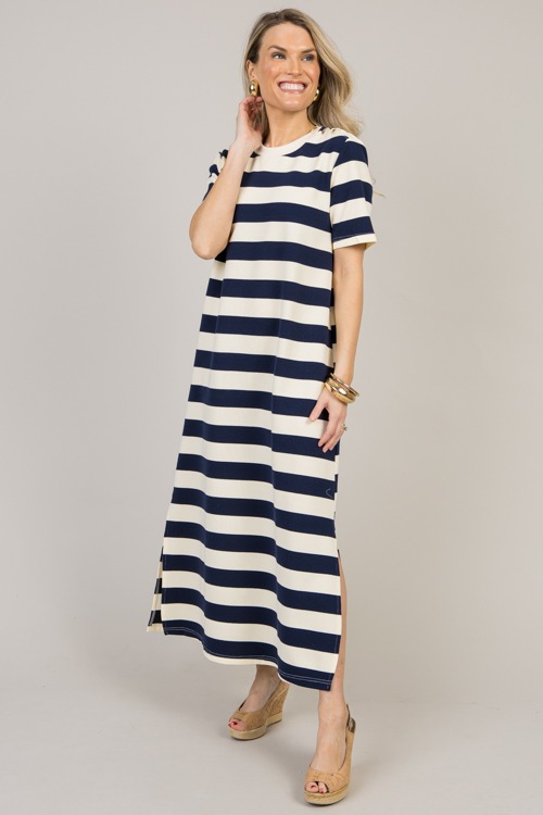 Button Detail Stripe Maxi, Dk. Navy - 0123-23.jpg