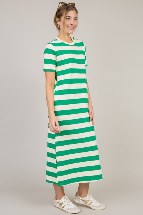 Button Detail Stripe Maxi, Green - 0123-27.jpg