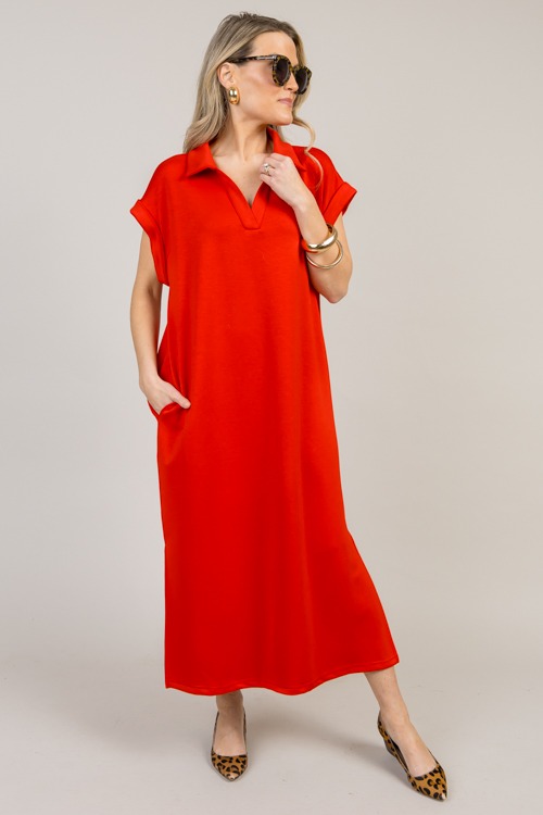 Your Go-To Midi, Tomato Red