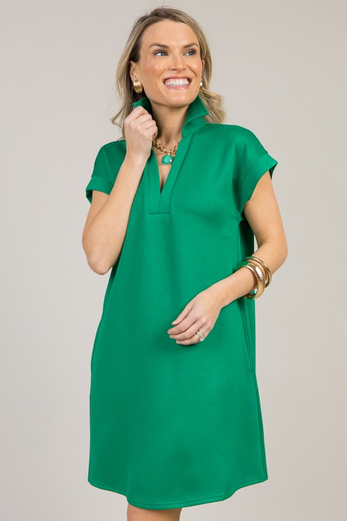 Everyday Comfort Dress, Green