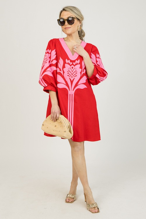 Embroidered Dress, Red - 0123-65.jpg