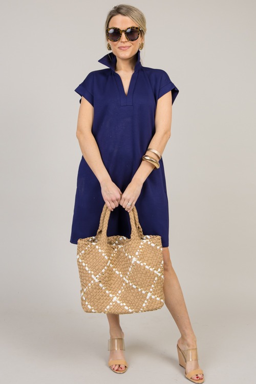 Everyday Comfort Dress, Navy