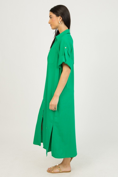 Linen Button Down Maxi, Green - 0123-86h.jpg