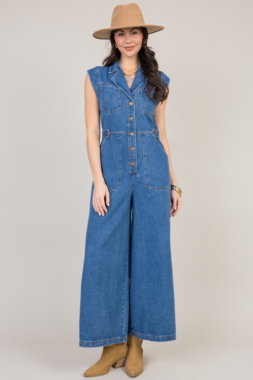 Memphis Denim Jumpsuit, Medium - 0124-1p.jpg