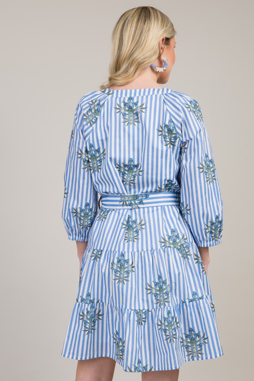 Block Print Stripe Dress, Blue - 0124-80.jpg