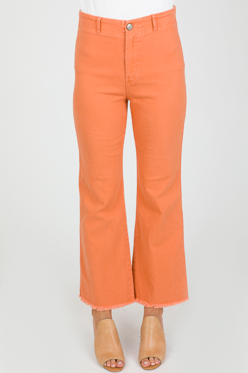 Ginger Fray Hem Pants - New Arrivals - The Blue Door Boutique