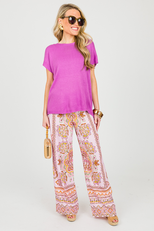Jenny SS Sweater, Orchid
