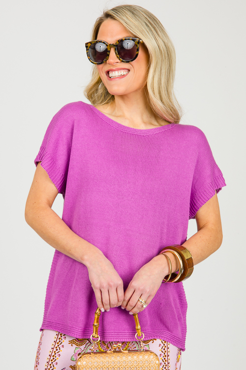 Jenny SS Sweater, Orchid