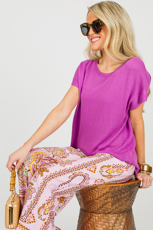 Jenny SS Sweater, Orchid