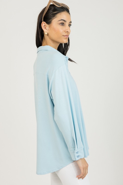 Jersey Knit Button Down, Blue - 0126-29.jpg