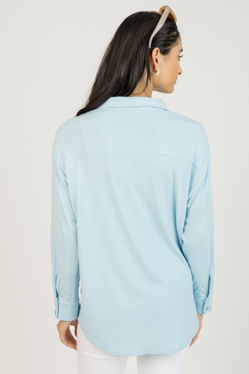 Jersey Knit Button Down, Blue - 0126-31.jpg