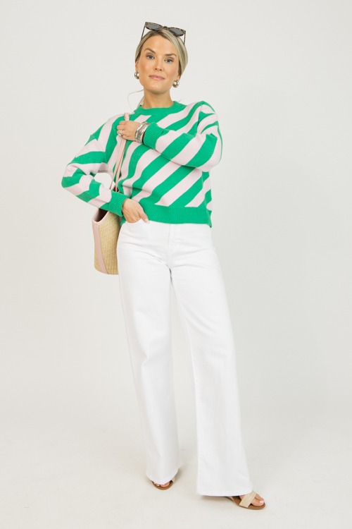 Styles Stripe Sweater, Green/Pink - 0126-39p.jpg