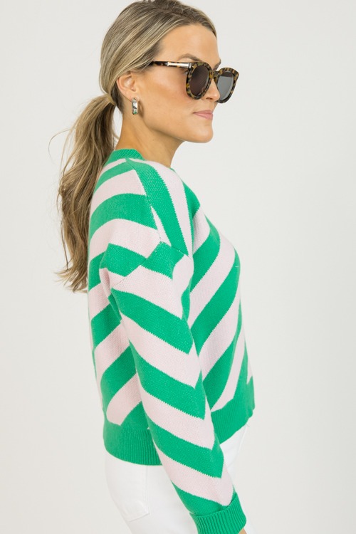 Styles Stripe Sweater, Green/Pink - 0126-43.jpg