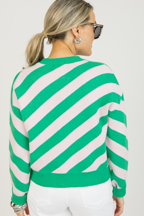 Styles Stripe Sweater, Green/Pink - 0126-44.jpg