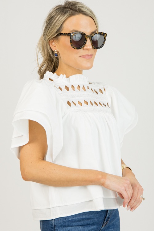 Caroline Cutout Blouse, Off White - 0126-5.jpg