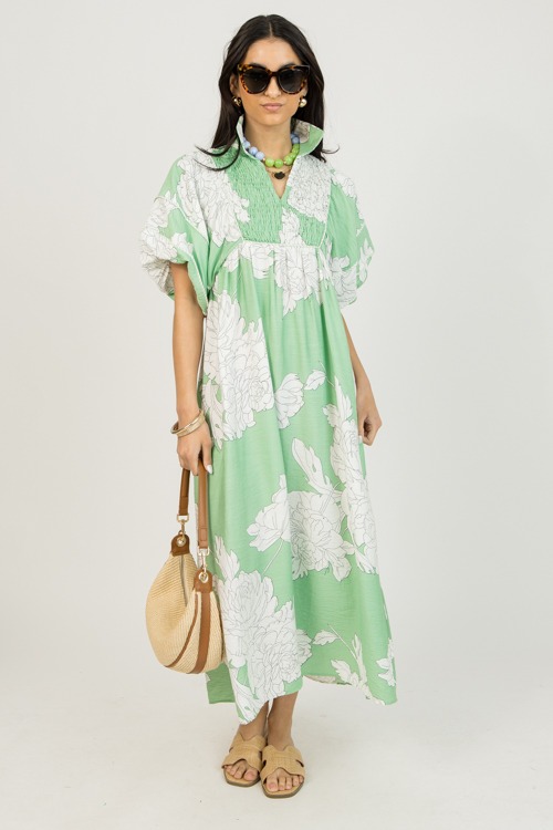 Floral Stripe Piping Maxi, Sage - 0126-90.jpg