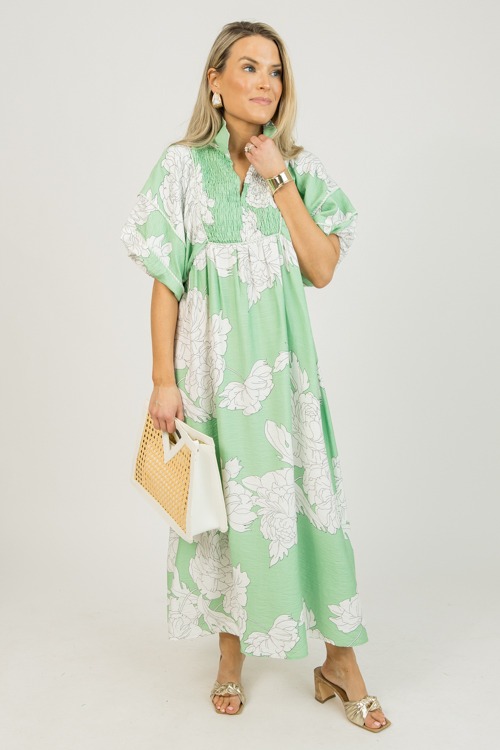 Floral Stripe Piping Maxi, Sage - 0126-93.jpg