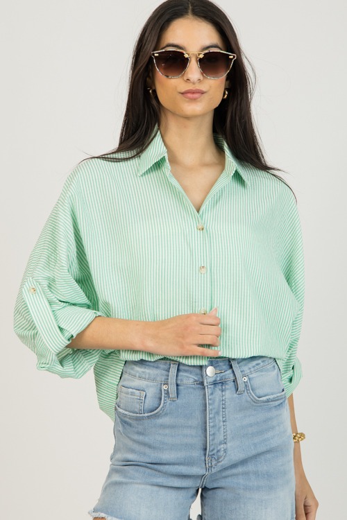 Marti Striped Button Down, Green - 0127-104p.jpg