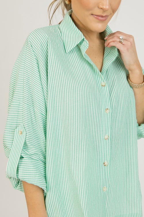 Marti Striped Button Down, Green - 0127-107.jpg