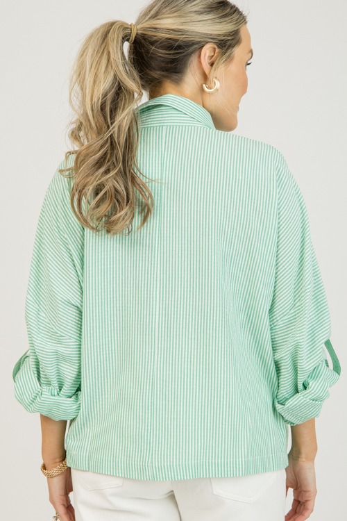 Marti Striped Button Down, Green - 0127-109.jpg