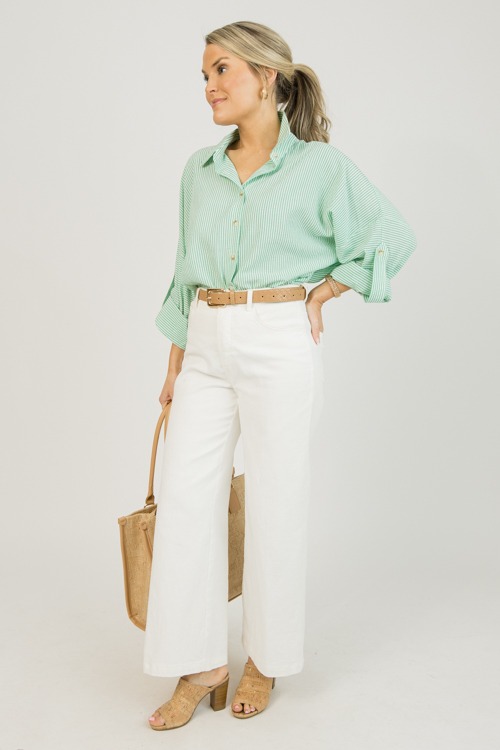 Marti Striped Button Down, Green - 0127-111.jpg