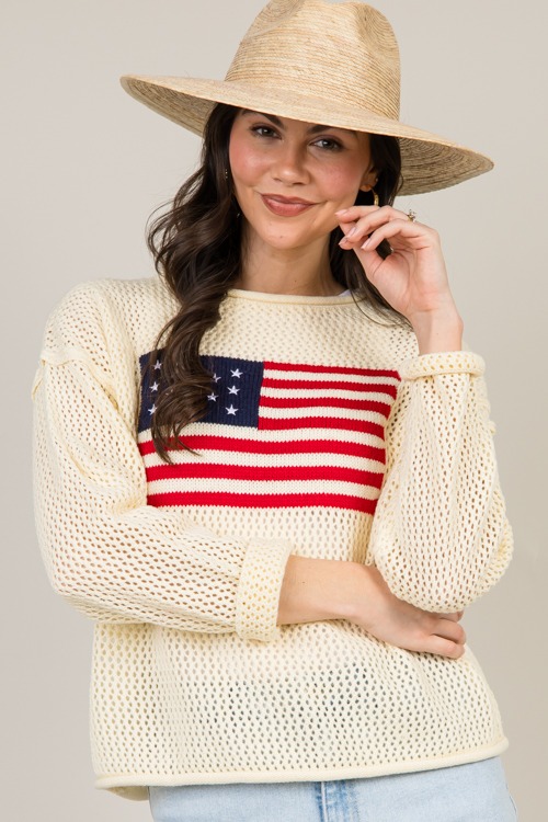 USA Flag Crochet Sweater, Natur - 0127-119.jpg