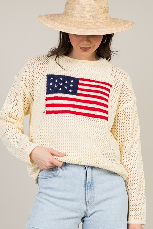 USA Flag Crochet Sweater, Natur - 0127-123.jpg